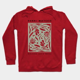 Henri Matisse Galerie Sage Green Exhibition Design Hoodie